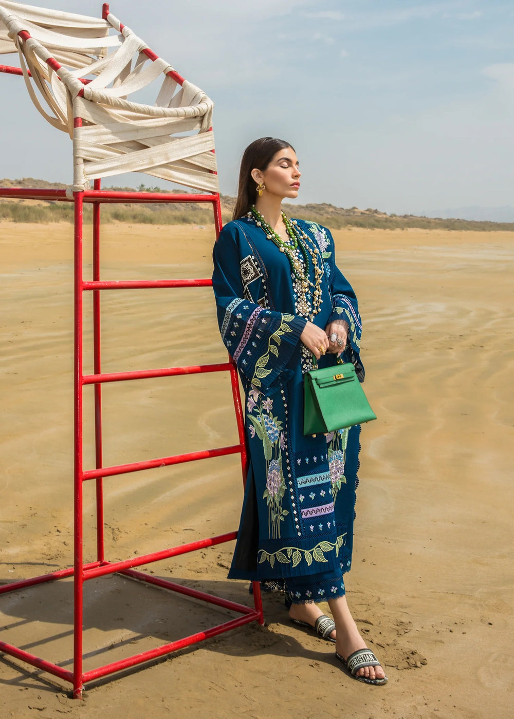 Lawn - 3 Piece Unstitched Fully Embroided Suit CM-30