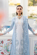 3 Piece Unstitched Heavy Embroidered Chickan Kari Lawn Suit ( Four Sided Embroidered Chiffon Dupatta ) CS-2645