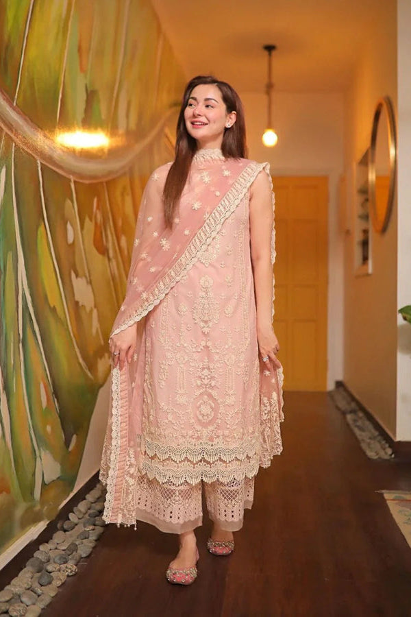 Luxury Lawn 3 Pc Embroided Suit LM-54
