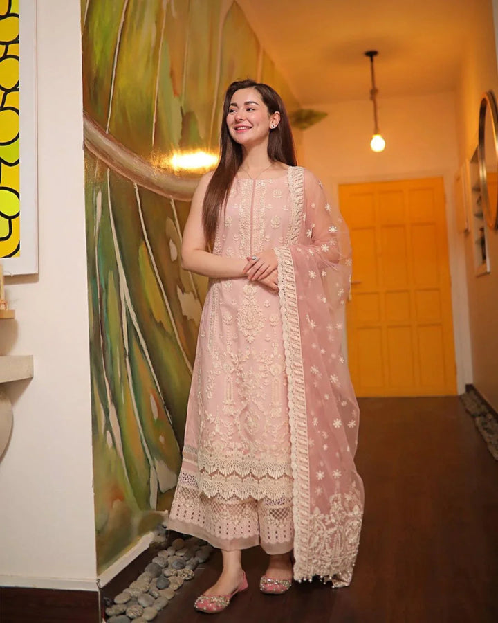 Luxury Lawn 3 Pc Embroided Suit LM-54