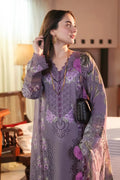 3 Piece Unstitched Heavy Embroidered Lawn Suit ( Fine Printed Cambric Dupatta )