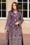 3 Piece Unstitched Heavy Embroidered Lawn Suit ( Full Embroidered Chiffon Dupatta )