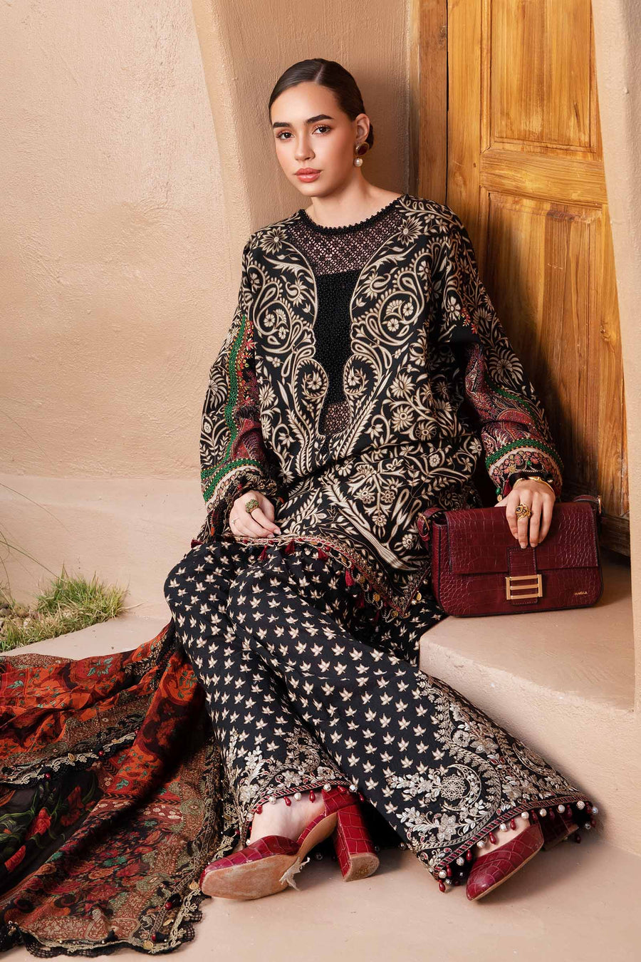 3 Piece - Unstitched Digital Printed Lawn Fabric