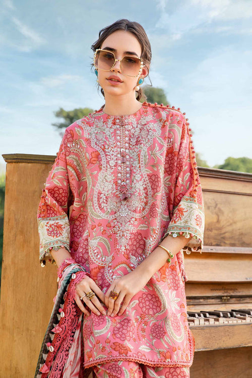 3 Piece - Unstitched Digital Printed Lawn Fabric