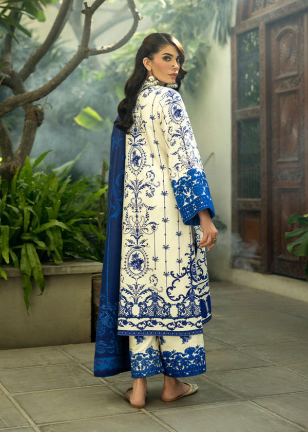 3 Piece - Unstitched Digital Printed Lawn Fabric ZC-424