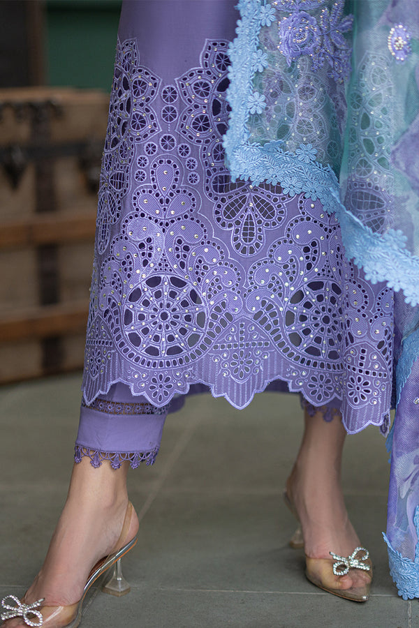 3 Piece - Unstitched Chicken Kari Embroided Lawn fabric OR-86