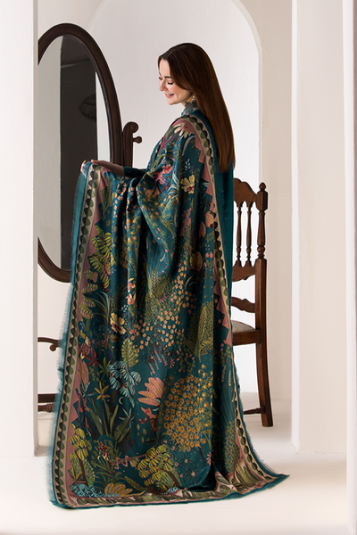 3 Piece - Unstitched Fully Embroidered Lawn Fabric SN-61