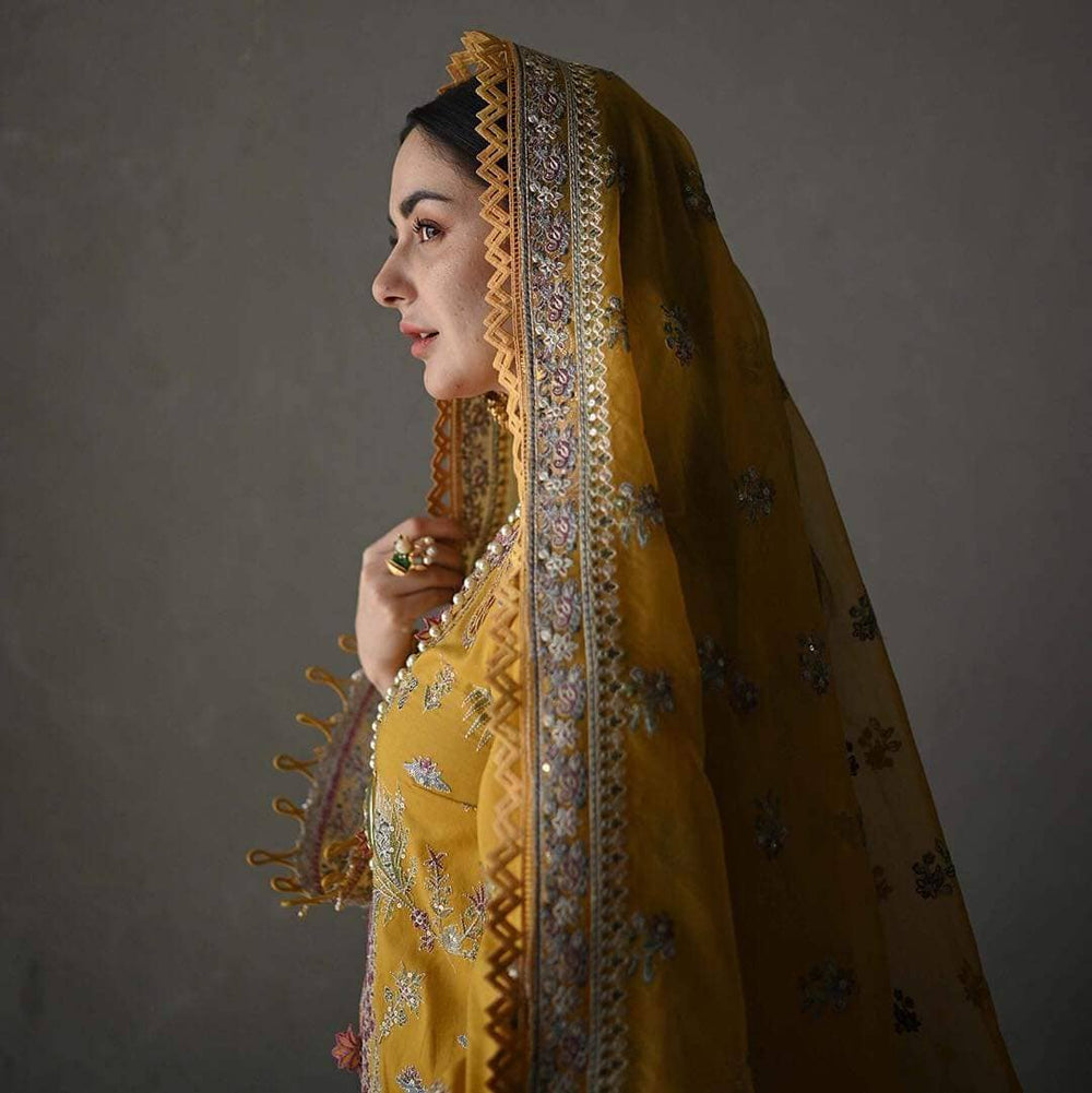 3 Piece - Unstitched Fully Embroidered Lawn Fabric SP-2510