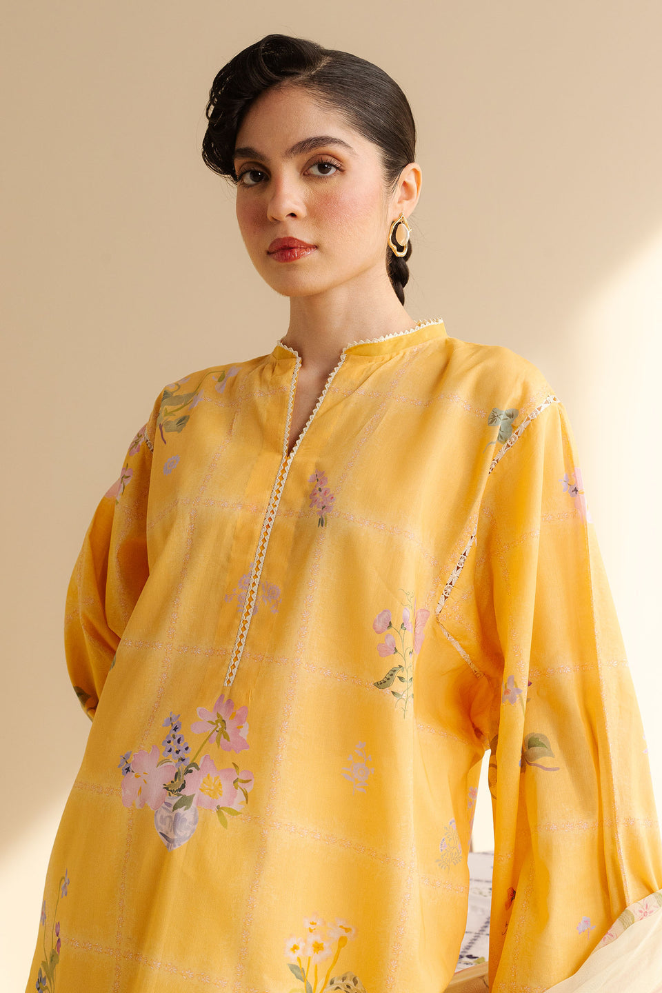 3 Piece - Unstitched Digital Printed Lawn Fabric