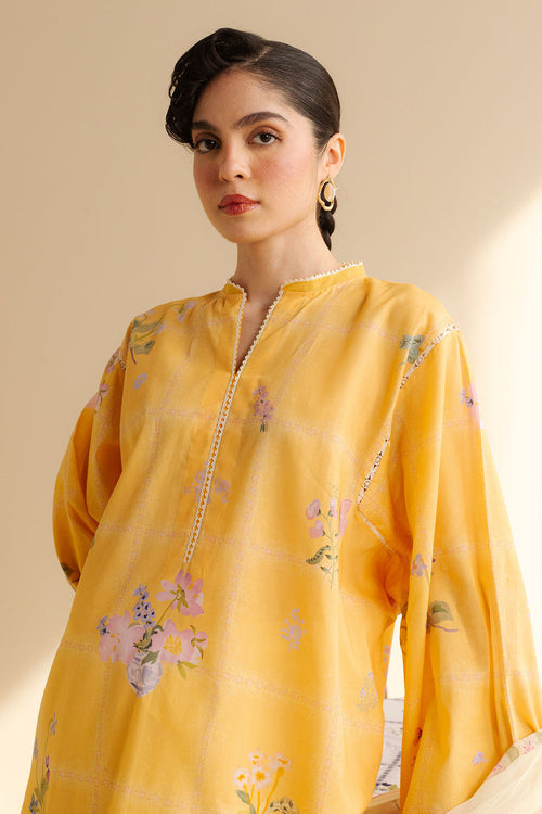 3 Piece - Unstitched Digital Printed Lawn Fabric