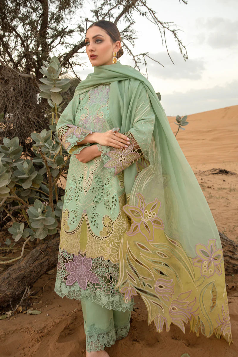 3 Piece - Unstitched Chicken Kari Embroided Lawn Suit RR-816