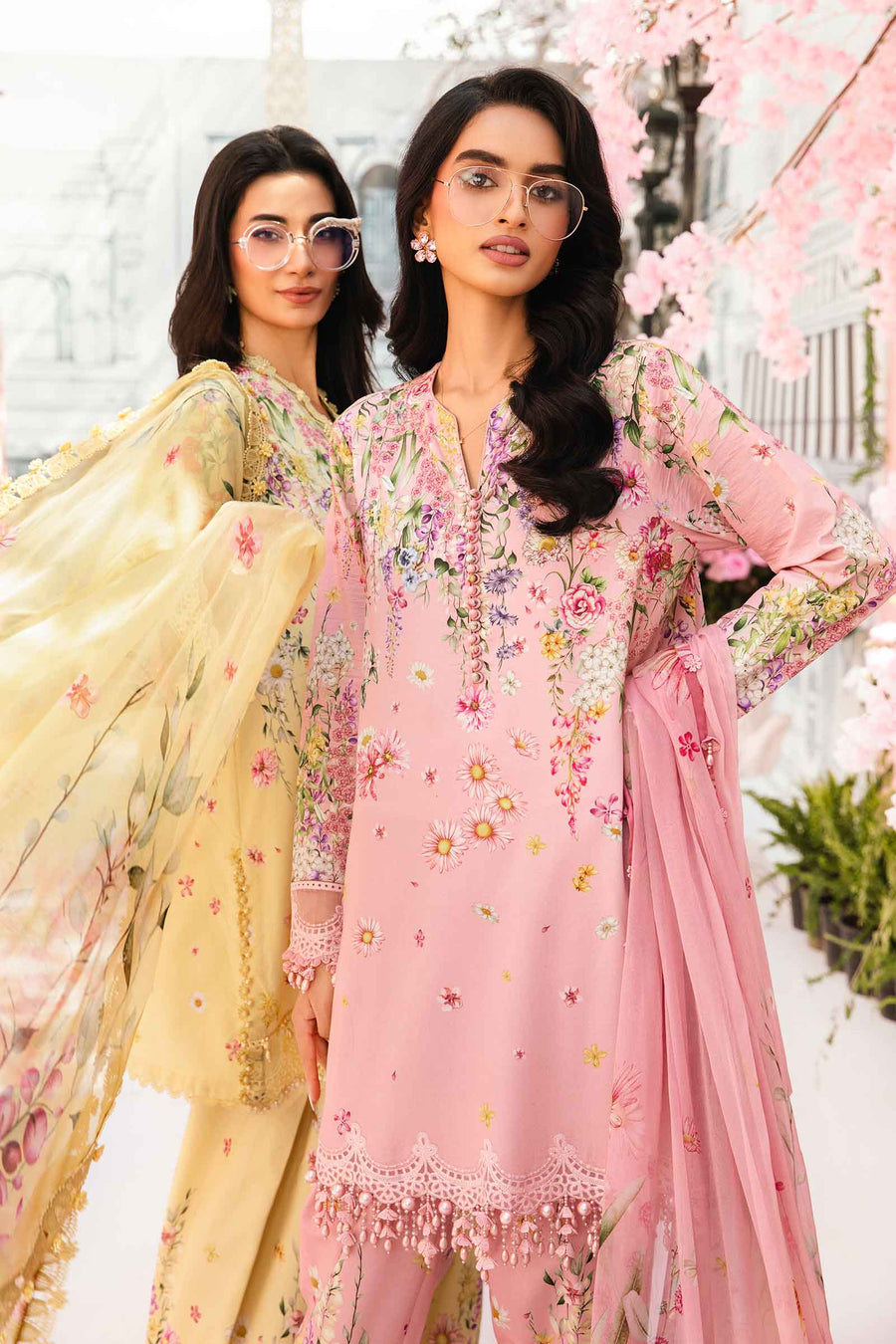 3 Piece - Unstitched Digital Printed Lawn Fabric MB-512 A