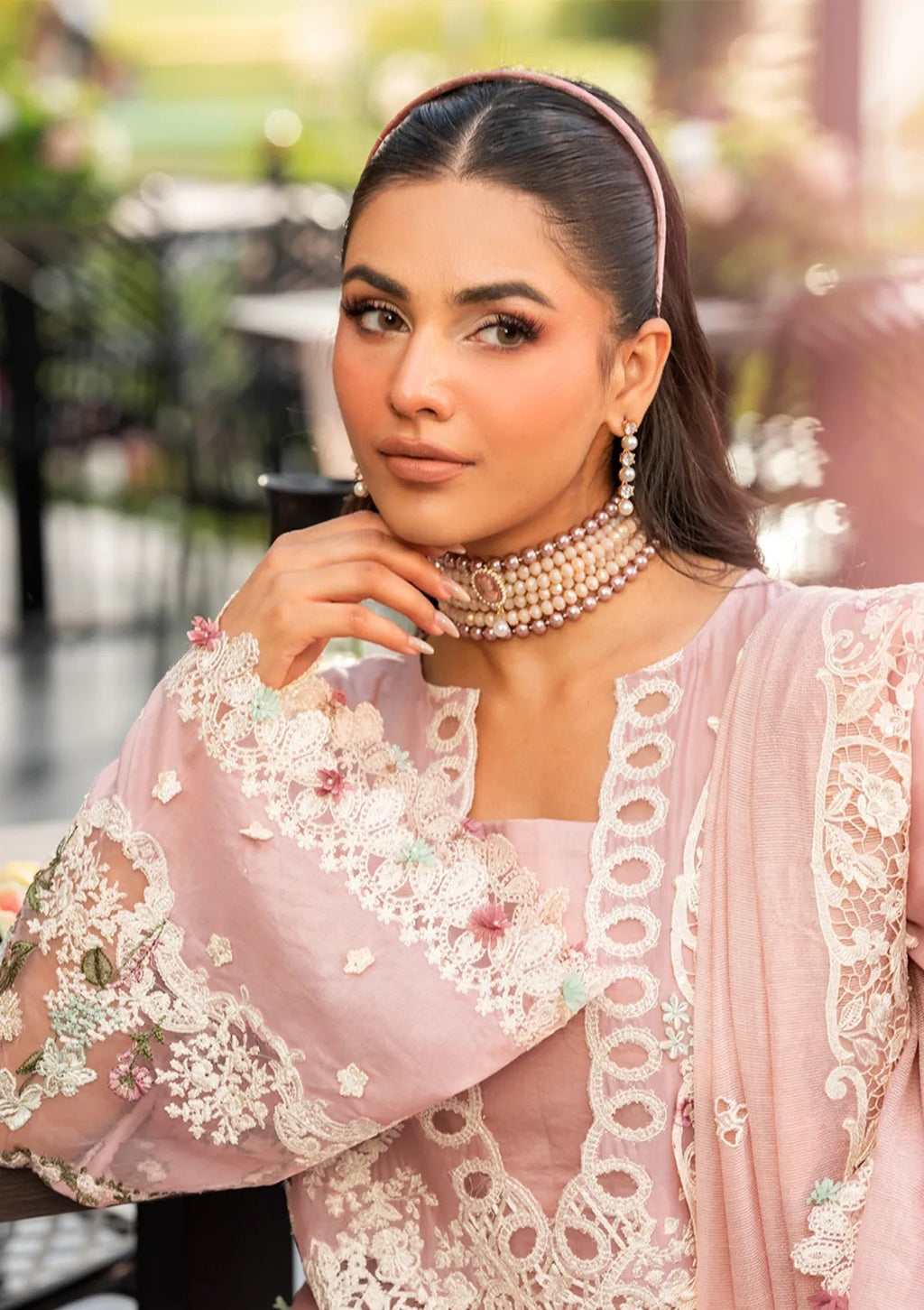 3 Piece - Unstitched Fully Embroidered Lawn Fabric EL-2710