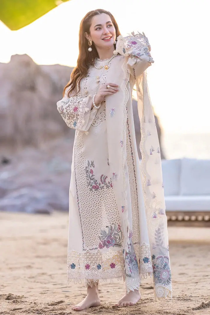 3 Piece - Unstitched Chicken Kari Embroidered Lawn Suit QL-2605