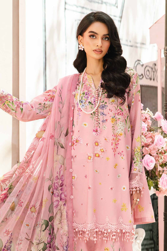 3 Piece - Unstitched Digital Printed Lawn Fabric MB-512
