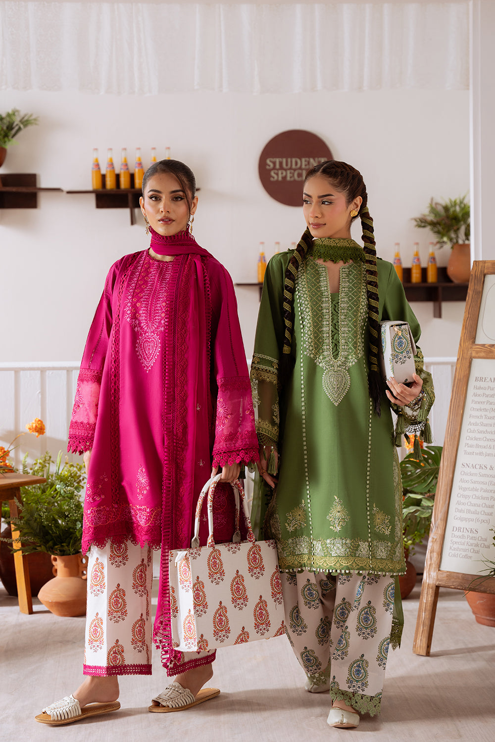 3 Piece - Unstitched Embroidered Lawn Fabric CO-514 B
