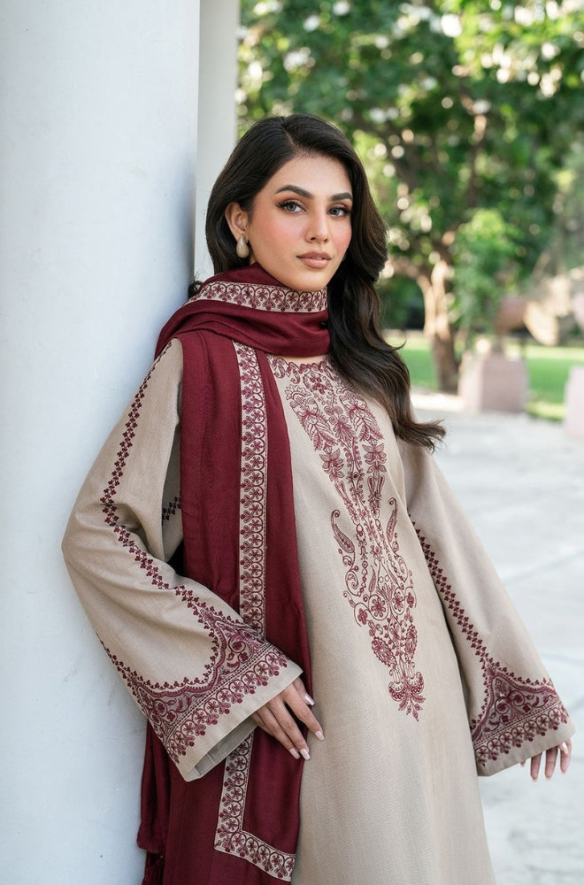 3 Piece - Unstitched Fully Embroidered Lawn Fabric KD-910