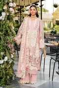 3 Piece - Unstitched Fully Embroidered Lawn Fabric EL-2710