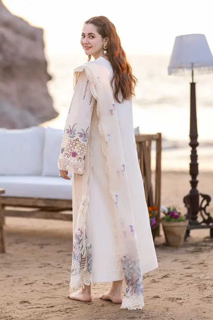 3 Piece - Unstitched Chicken Kari Embroidered Lawn Suit QL-2605