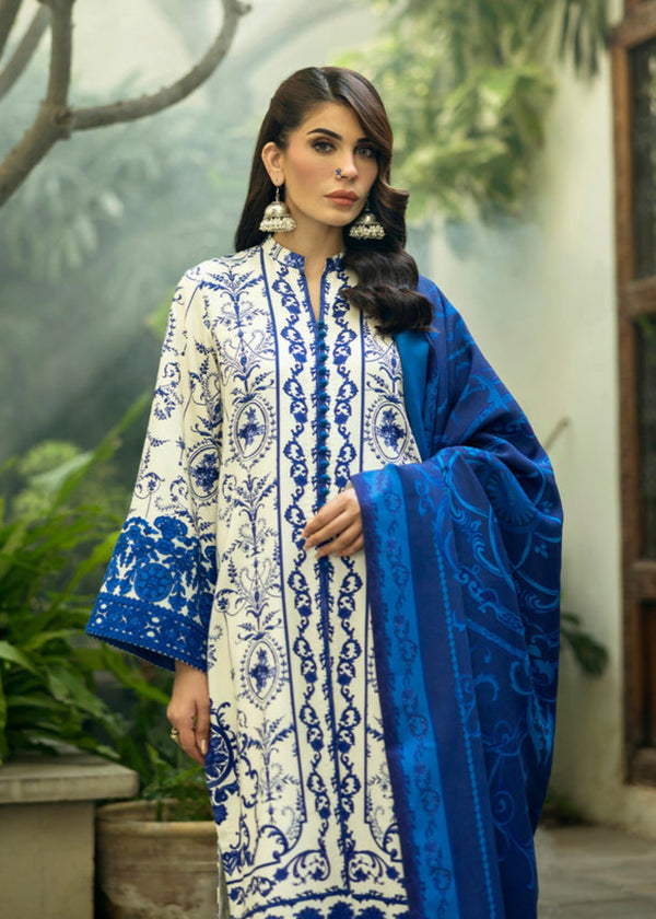 3 Piece - Unstitched Digital Printed Lawn Fabric ZC-424
