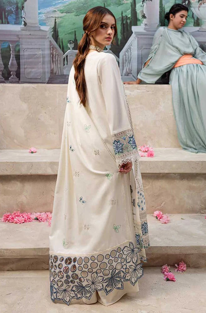 3 Piece - Unstitched Luxury Embroidered Lawn Fabric MR-2730