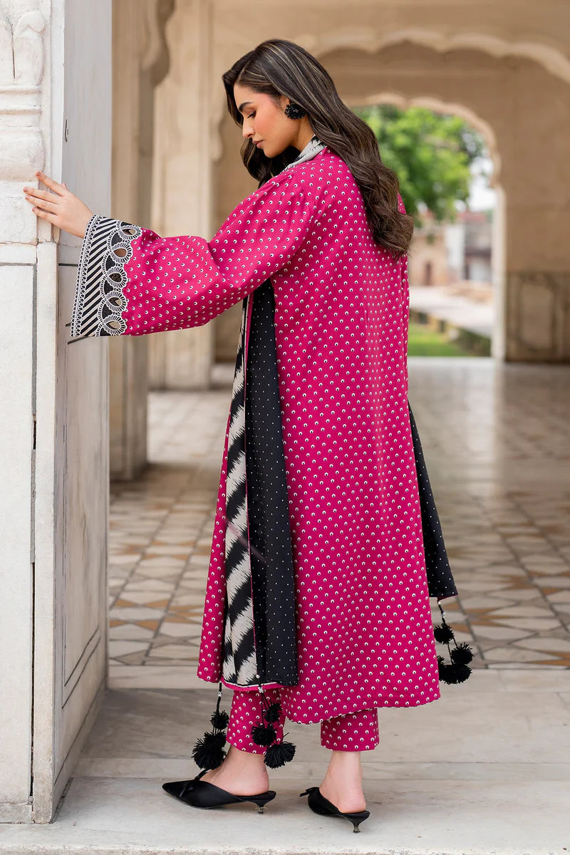 3 Piece - Unstitched Digital Printed Lawn Fabric BQ-411