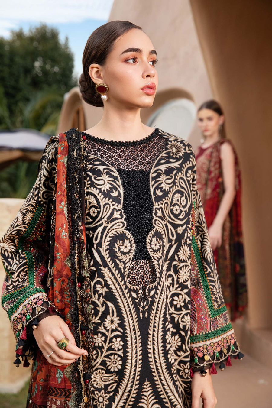3 Piece - Unstitched Digital Printed Lawn Fabric