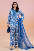 3 Piece - Unstitched Digital Printed Lawn Fabric MB-462