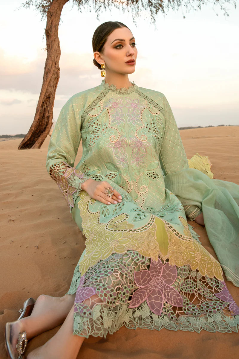 3 Piece - Unstitched Chicken Kari Embroided Lawn Suit RR-816