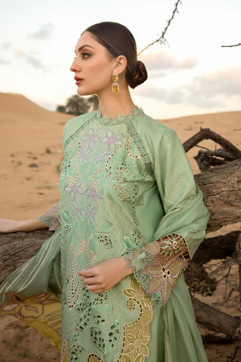 3 Piece - Unstitched Chicken Kari Embroided Lawn Suit RR-816