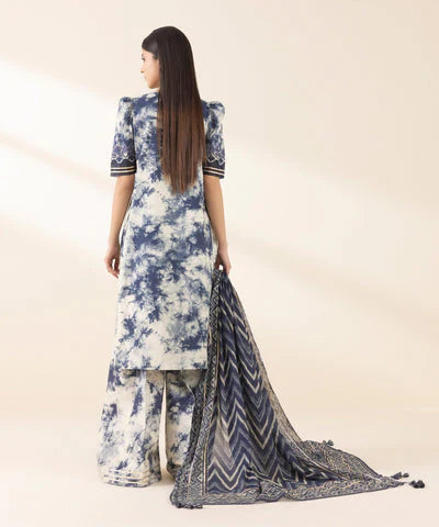 3 Piece - Unstitched Digital Printed Lawn Fabric SP-500