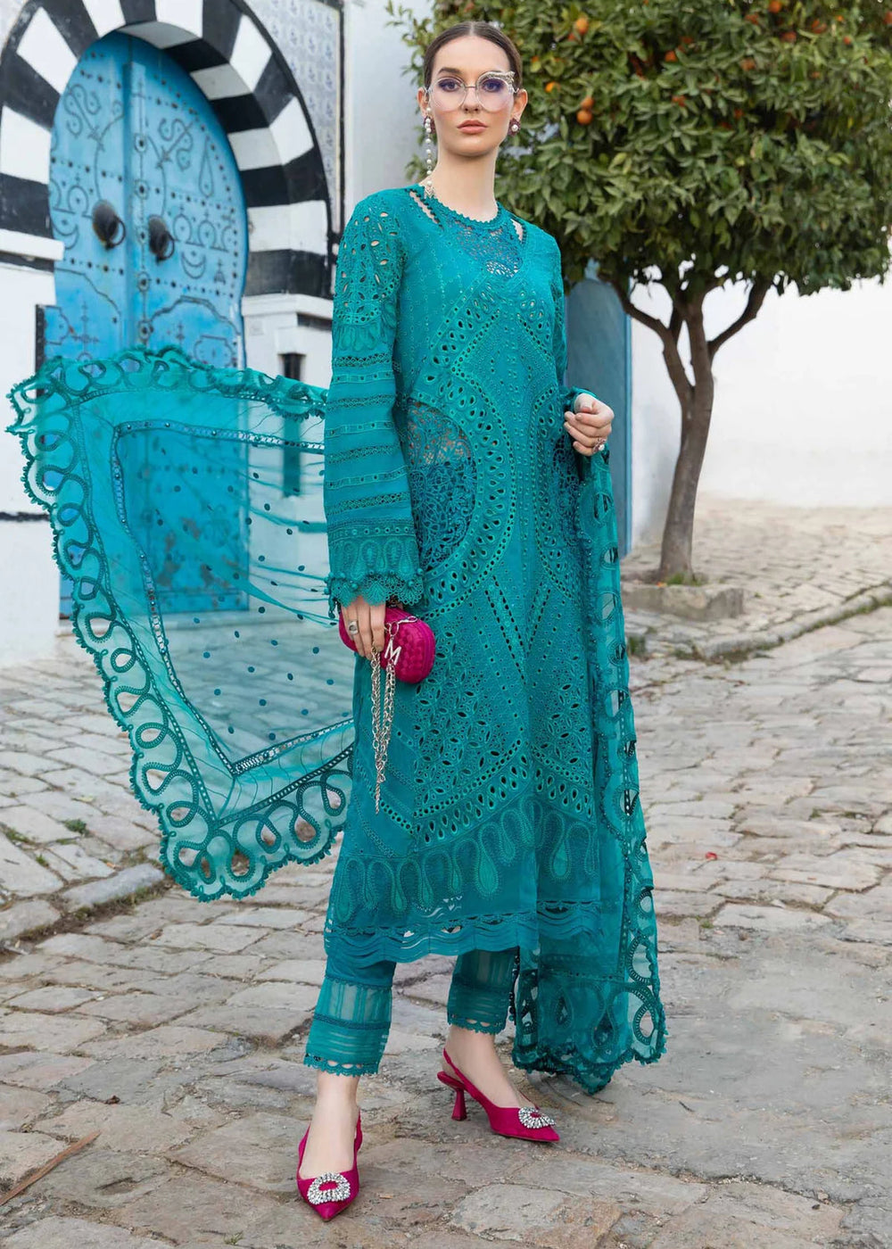 3 Piece - Unstitched Fully Lawn Fabric MB-2595