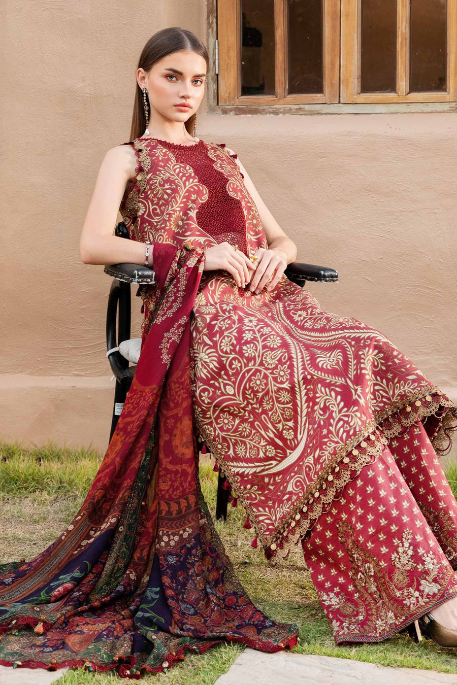 3 Piece - Unstitched Digital Printed Lawn Fabric