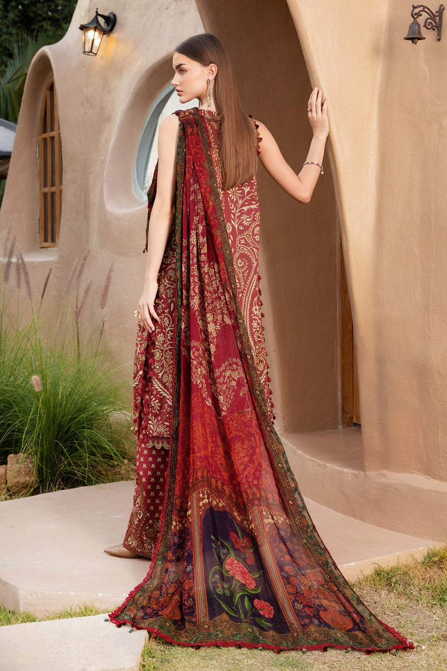 3 Piece - Unstitched Digital Printed Lawn Fabric