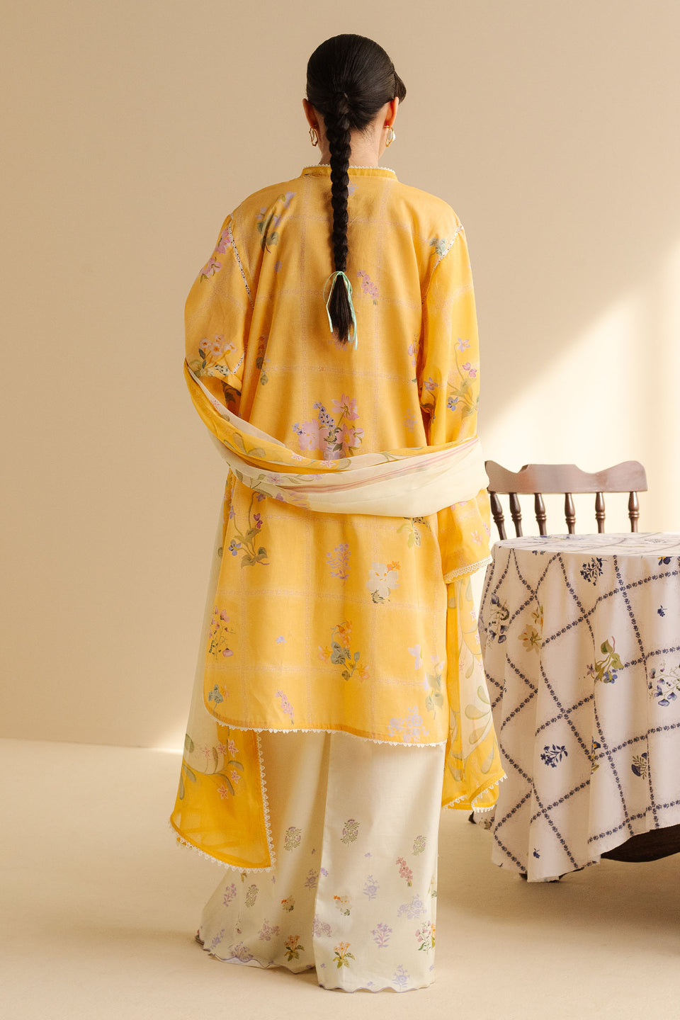 3 Piece - Unstitched Digital Printed Lawn Fabric
